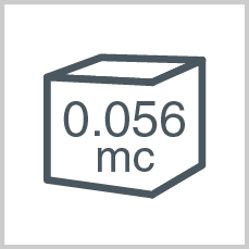 Volume: 0.056 mc