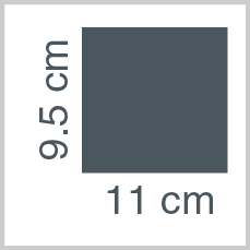 Sheet dimensions: 9.5 x 11 cm
