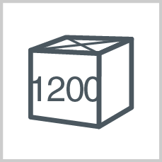 Packets/rolls per box/polybag: 1200