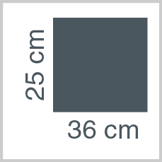 Sheet dimensions: 25 x 36 cm