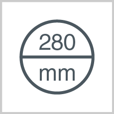Roll diameter: 280 mm