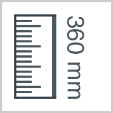 Roll height: 360 mm