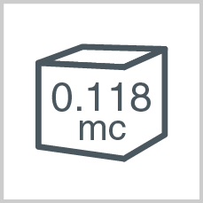 Volume: 0.118 mc